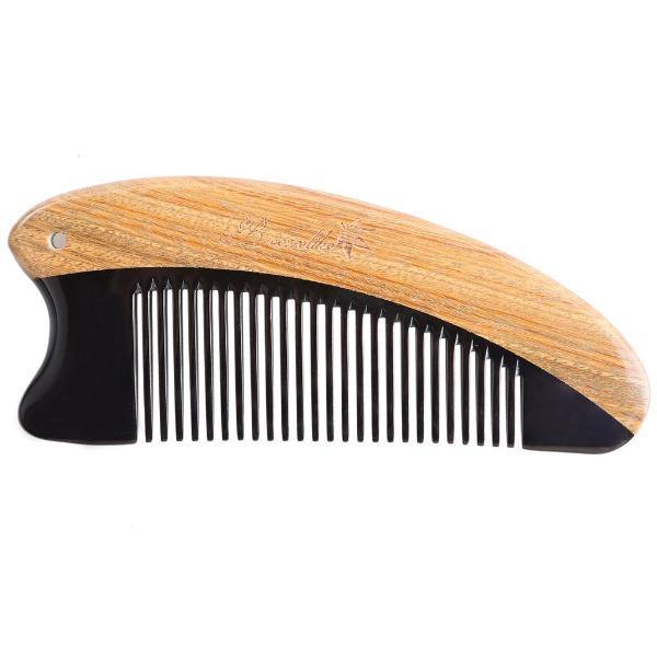 Brass Knuckles Wooden Beard Comb