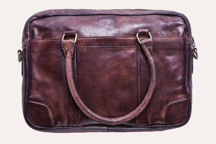 Men's Leather Briefcase -Sleek 1