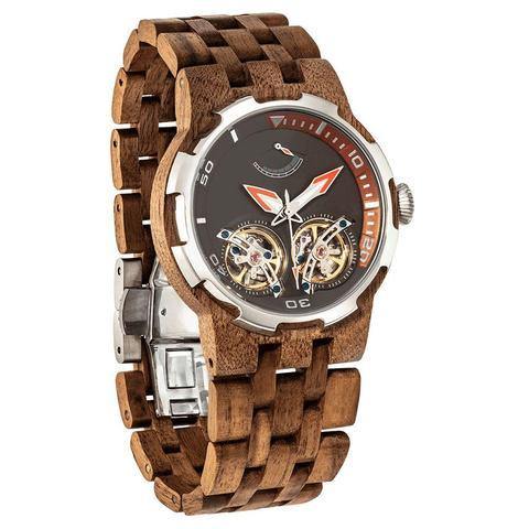 Men's Wood Watch Handcrafted Engraving Ambila