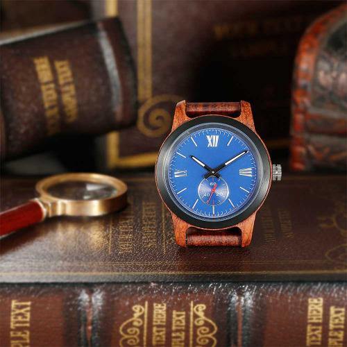 Men's Wood Watch Handcrafted Kosso 4
