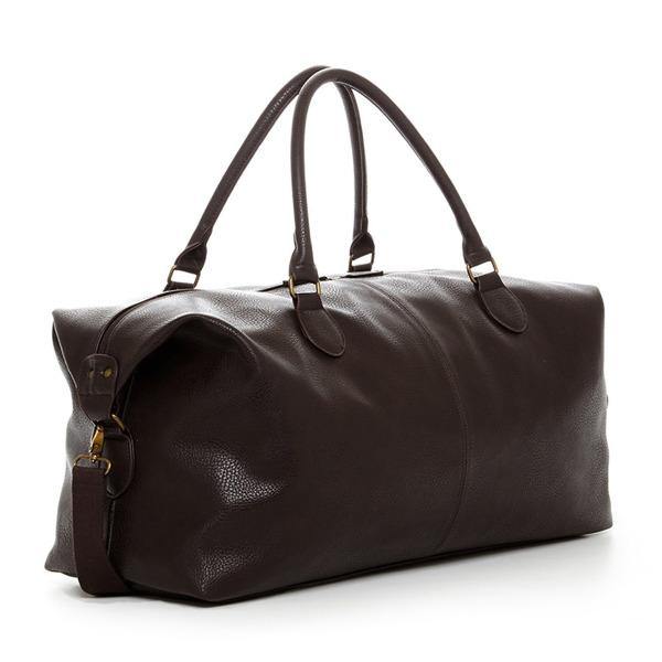 Men's Leather Duffle Bag - Gunner Brown 1