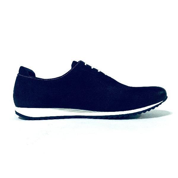 Blue Leathered Athletic Style Shoes 6