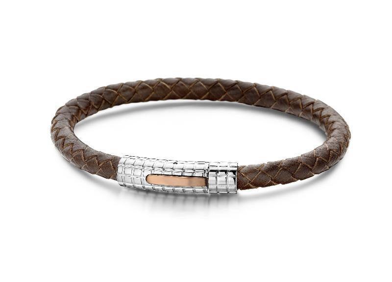 Bracelet Leather and Stainless Steel - The Gallant Way