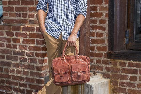 Men's Leather Briefcase - Commuter 7