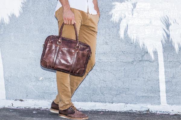 Men's Leather Briefcase -Sleek 9