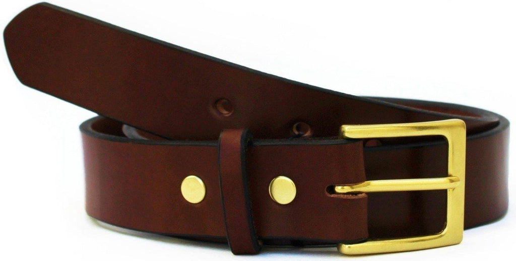 Everyday Belt - Brown with Gold Hardware - The Gallant Way
