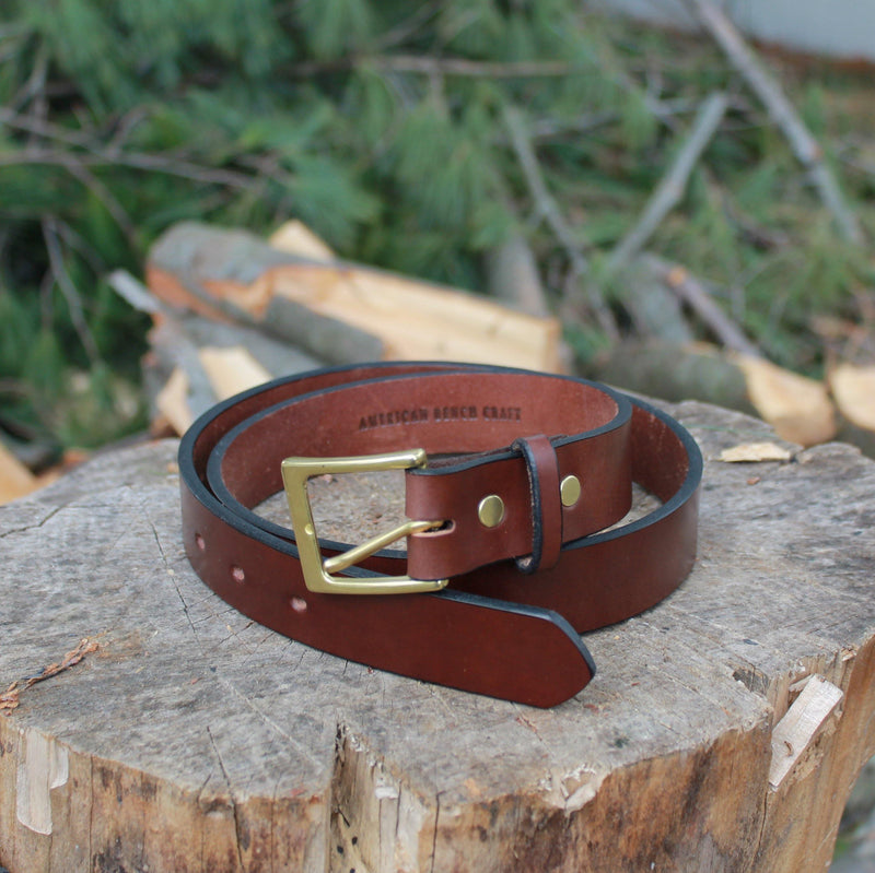 Everyday Belt - Brown with Gold Hardware - The Gallant Way