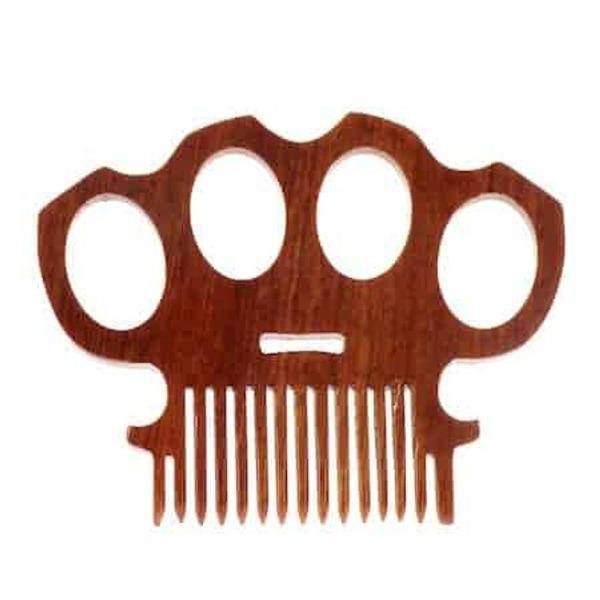 knuckles beard comb Wooden
