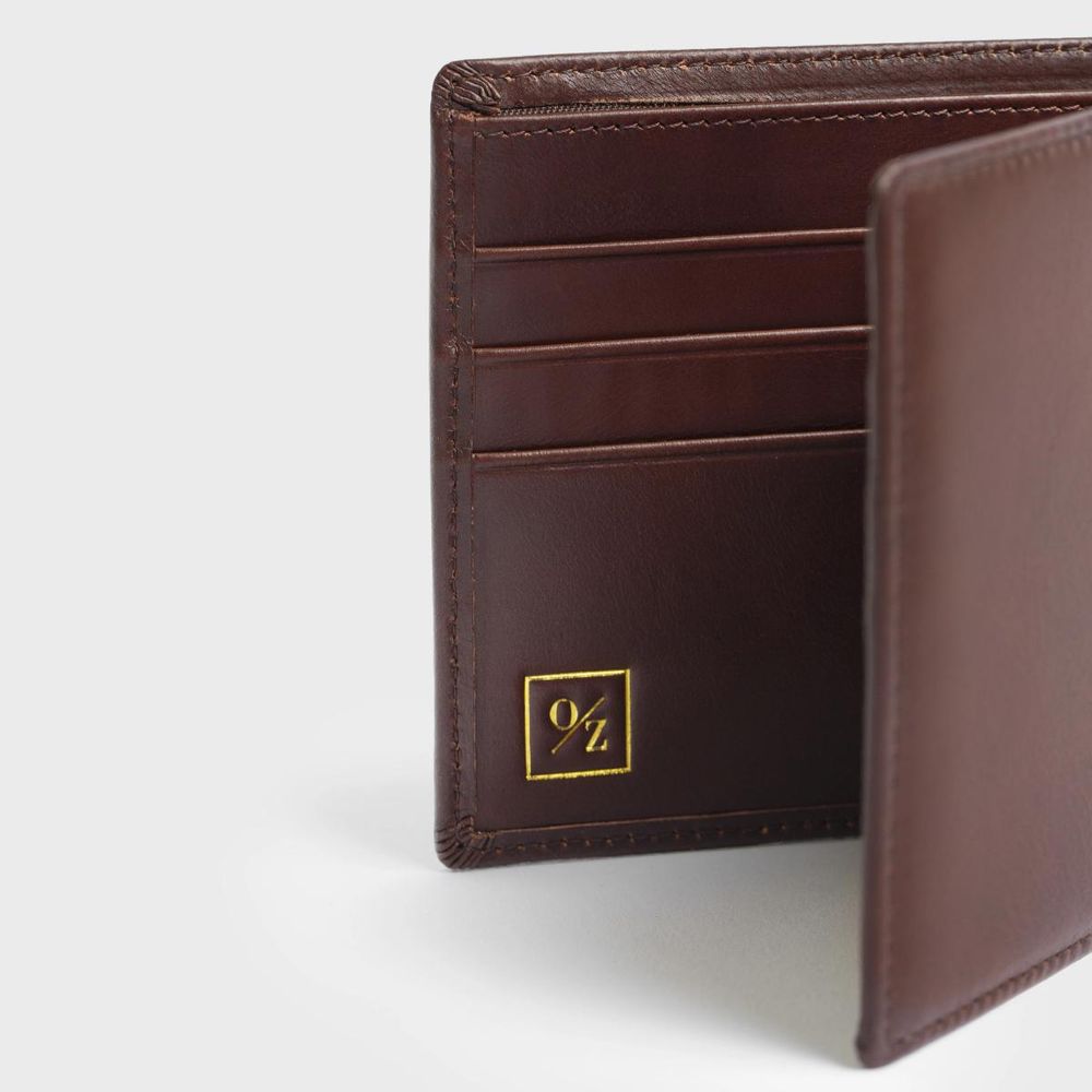 Men's Genuine Leather Bi-Fold Wallet