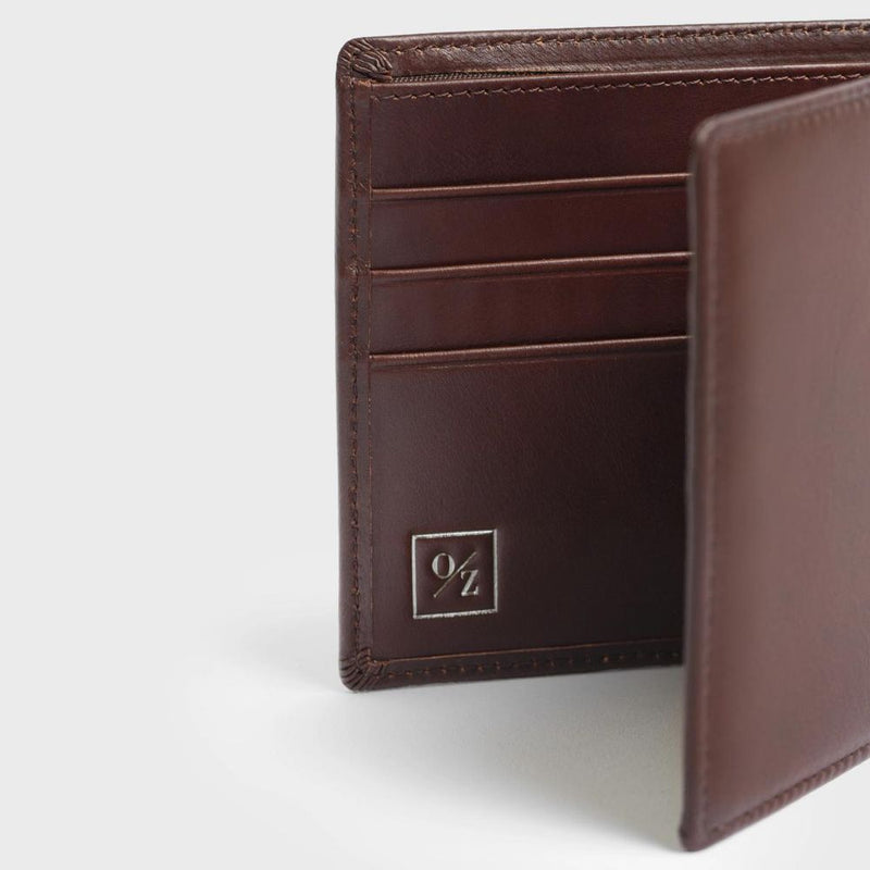 Men's Genuine Leather Bi-Fold Wallet