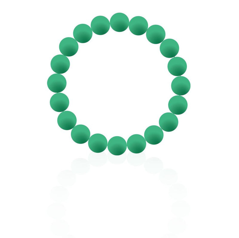 Christmas Green Silicon rubber 9MM bead bracelets