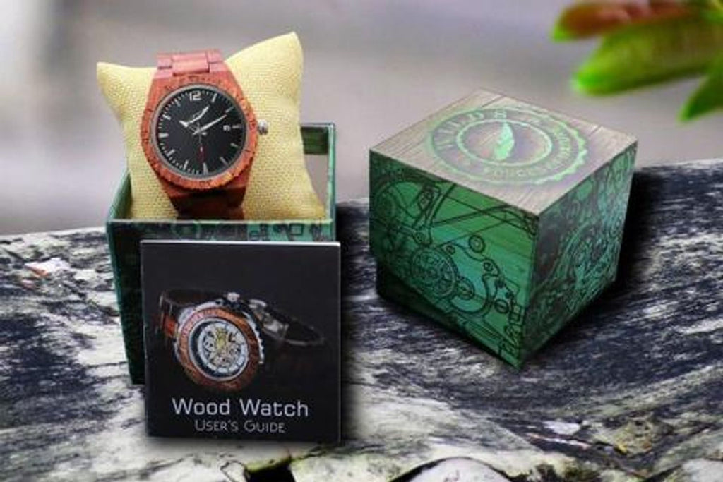 Men's Personalized Engrave Rose Wood Watches - Custom Engraving