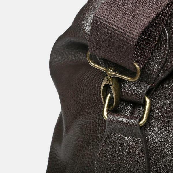 Men's Leather Duffle Bag - Gunner Brown 4