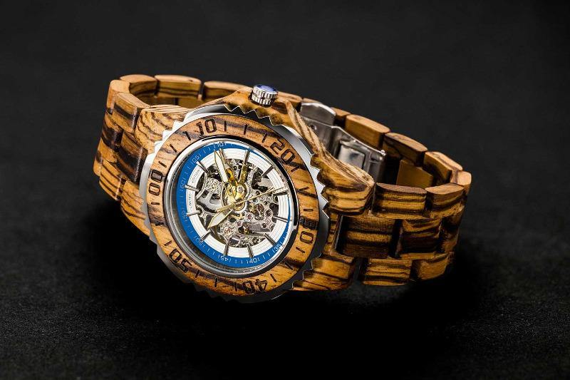 Men's Wooden Watches Automatic Zebra 3
