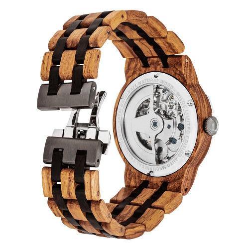 Men's Wooden Watch Dual Wheel Automatic Ambila 5