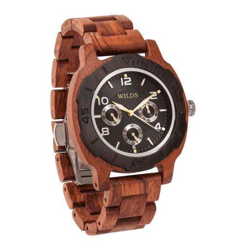 Men's Wood Watch Handmade Zebra Timepiece