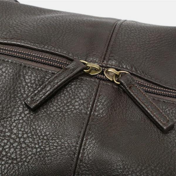Men's Leather Duffle Bag - Gunner Brown 7