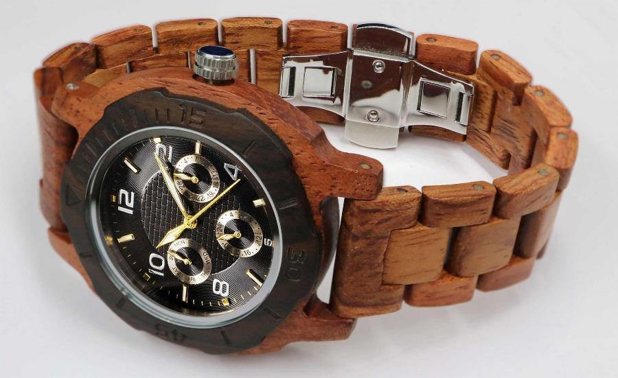 Men's Wooden Watch Multi-Function Custom Kosso 2